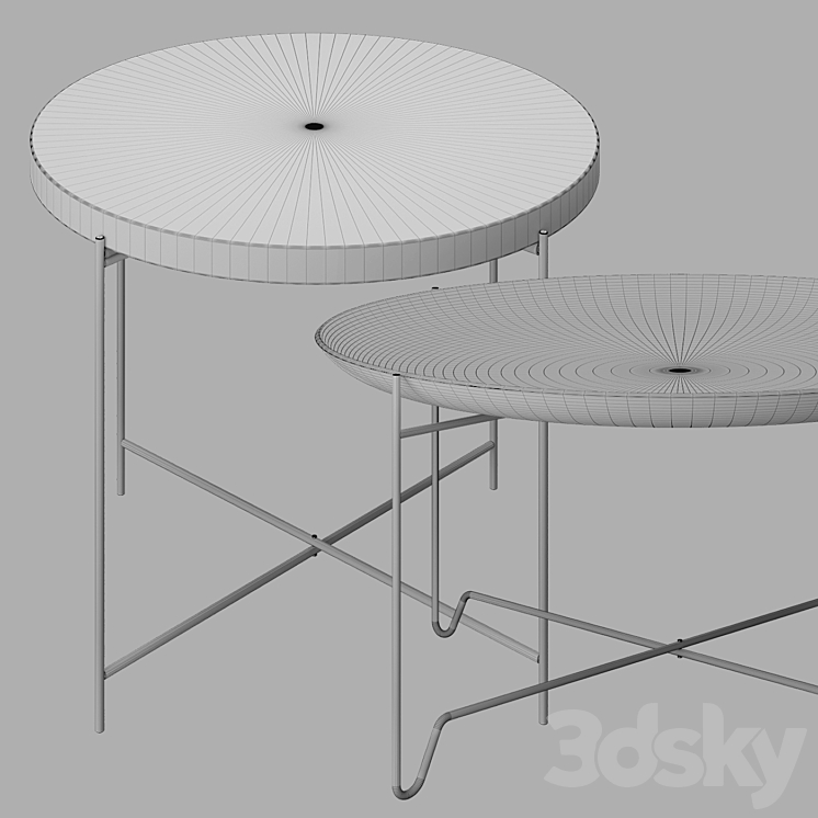 Zara Home Coffee Tables Set 3DS Max - thumbnail 2