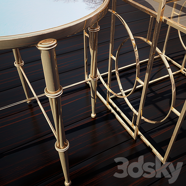 Zara Home Table set 3DS Max Model - thumbnail 3