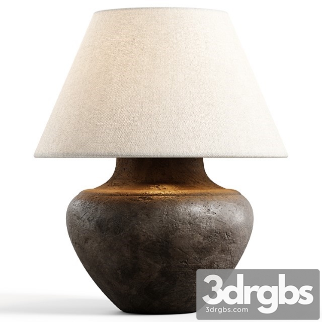 Zara Home The Black Ceramic Base Lamp 1 3dsmax Download - thumbnail 1