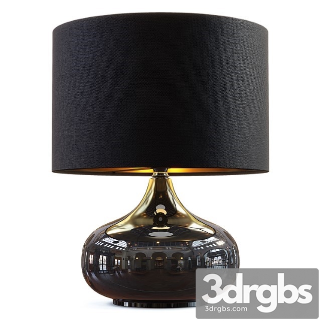 Zara Home The Black Ceramic Lamp 3dsmax Download - thumbnail 1