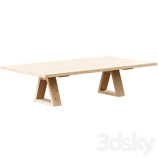 Zara Home – The oak coffee table 3DSMax File - thumbnail 3