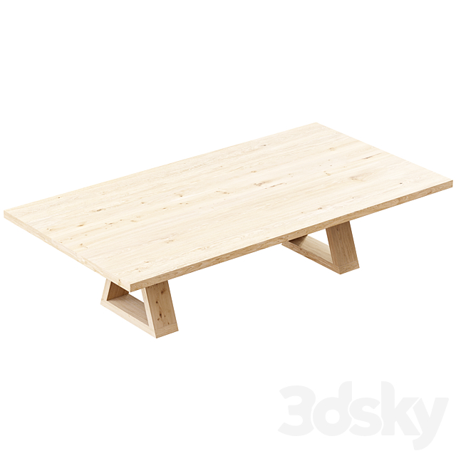 Zara Home – The oak coffee table 3DSMax File - thumbnail 4