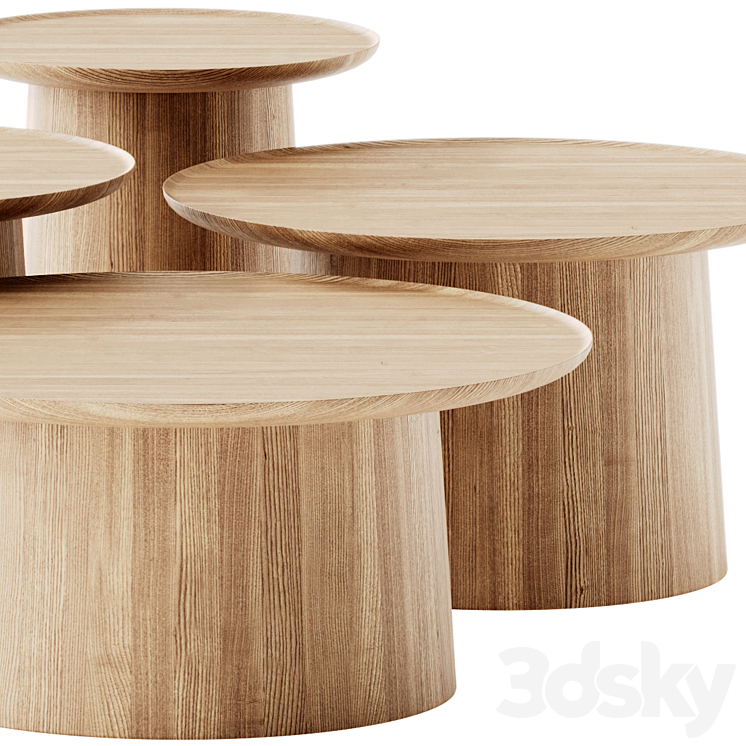 Zen Coffee Tables by Time & Style 3DS Max Model - thumbnail 2