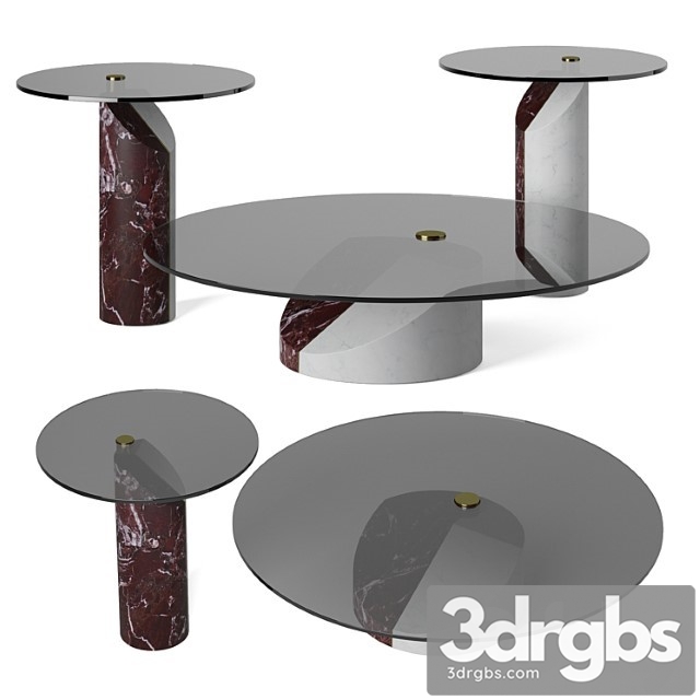 Ziggy Table Set Baxter 3dsmax Download - thumbnail 1