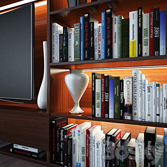 bookshelves 3DSMax File - thumbnail 2