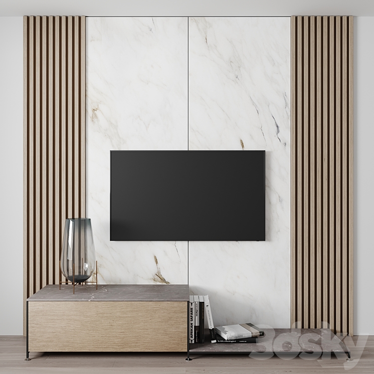 De Padova RIG TV Wall 3DS Max Model - thumbnail 1