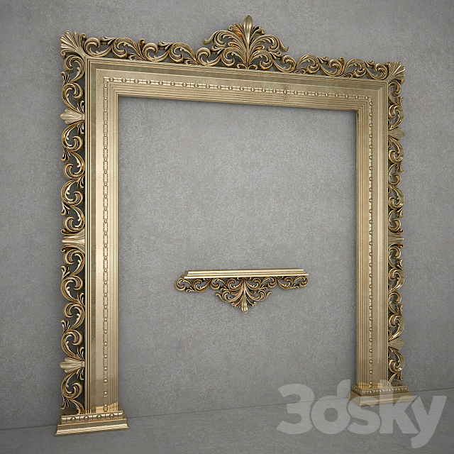 Decorative TV frame 3ds Max - thumbnail 1