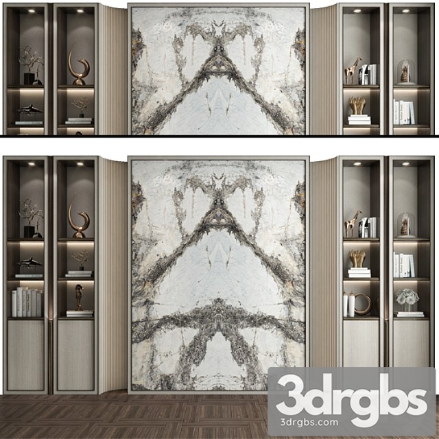 Dining Wall or TV Wall 3dsmax Download - thumbnail 1