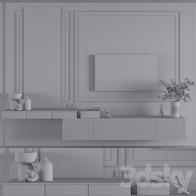 Furniture Composition 05 3DS Max Model - thumbnail 5