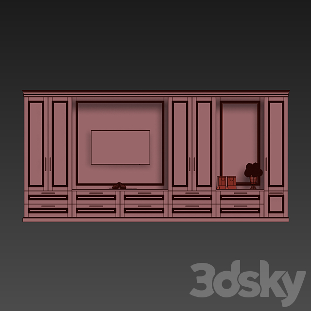 Furniture composition 1 3DS Max Model - thumbnail 2