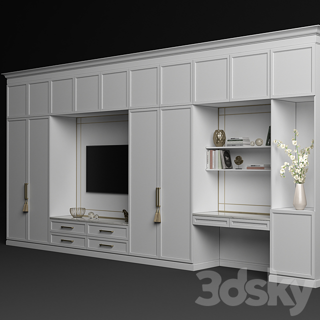 Furniture composition 49 3DS Max Model - thumbnail 2