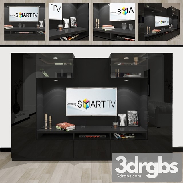 Furniture for tv &amp 3dsmax Download - thumbnail 1