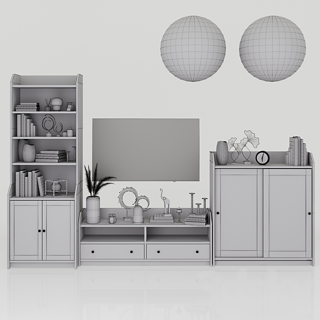 Ikea Hauga storage combination 3DSMax File - thumbnail 4