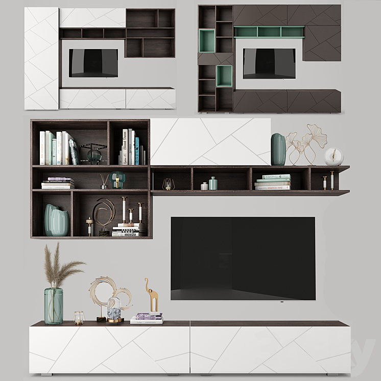 Lazurit Selesta Lazurite Celeste TV wall 3DS Max - thumbnail 1