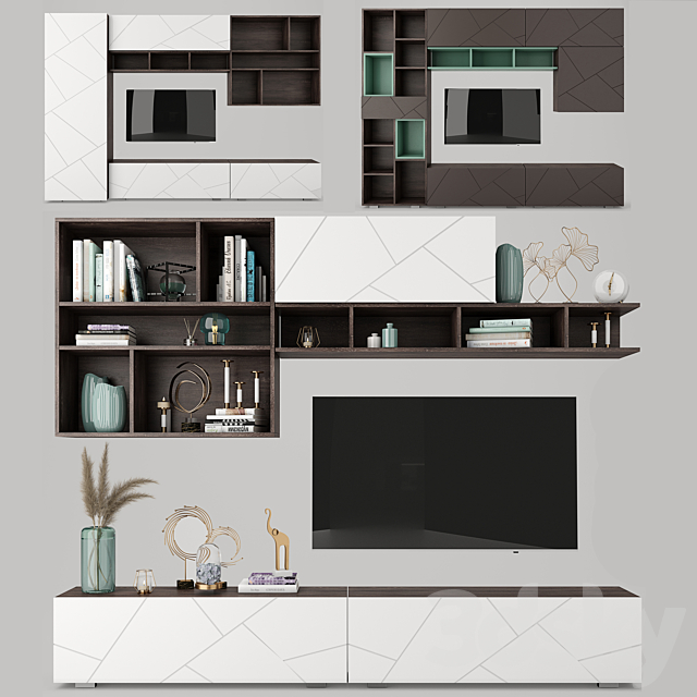 Lazurit Selesta Lazurite Celeste TV wall 3DSMax File - thumbnail 1