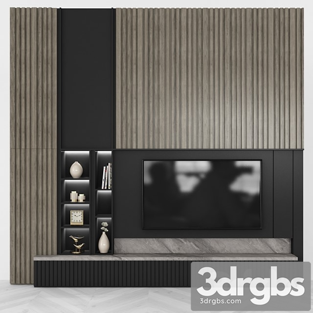 Modern tv wall set43 - thumbnail 1