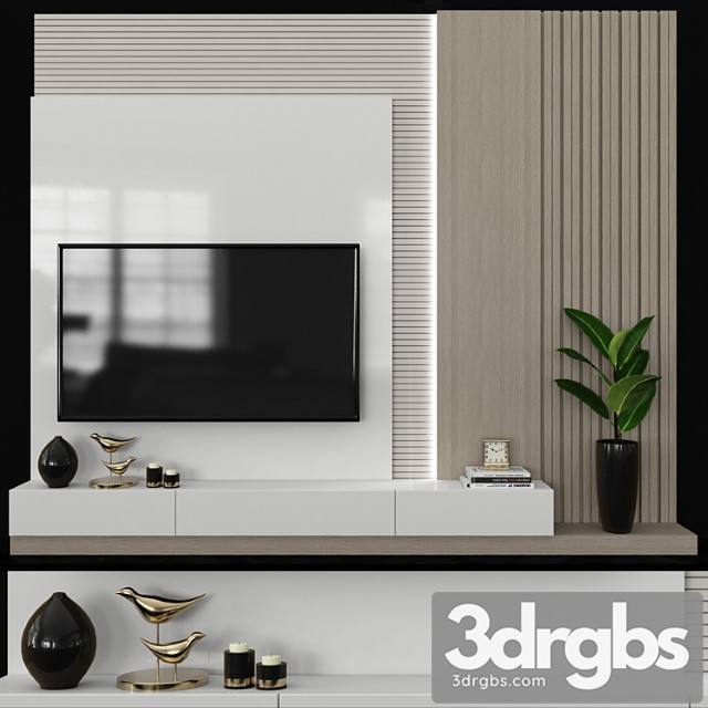 Modern tv wall set64 - thumbnail 1