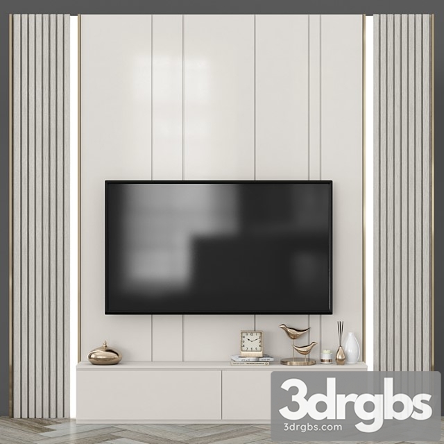 Modern tv wall set90 - thumbnail 1