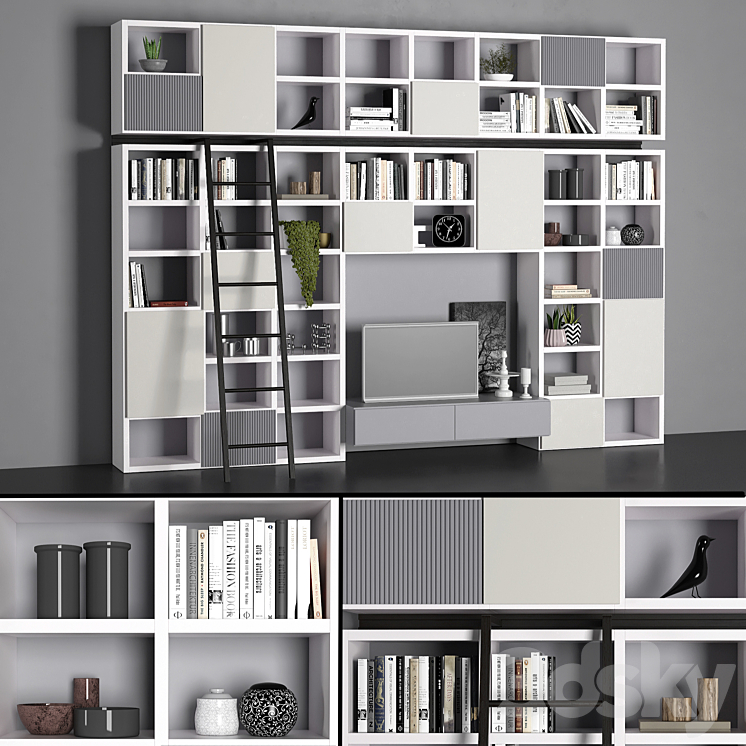 Novamobili shelving 3DS Max - thumbnail 2