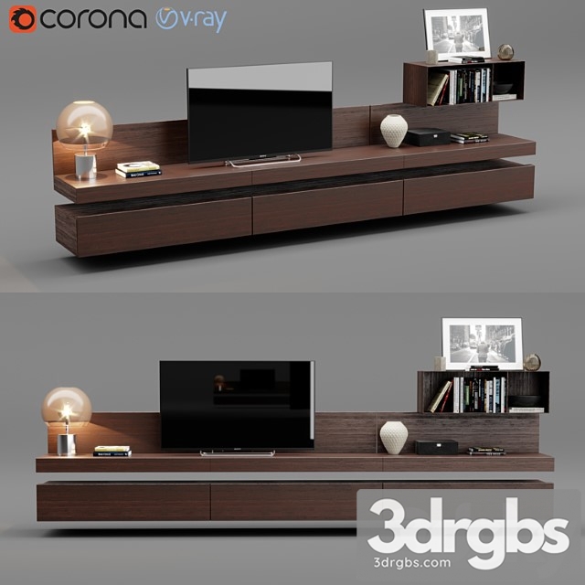 Poliform sintesi tv unit 3dsmax Download - thumbnail 1