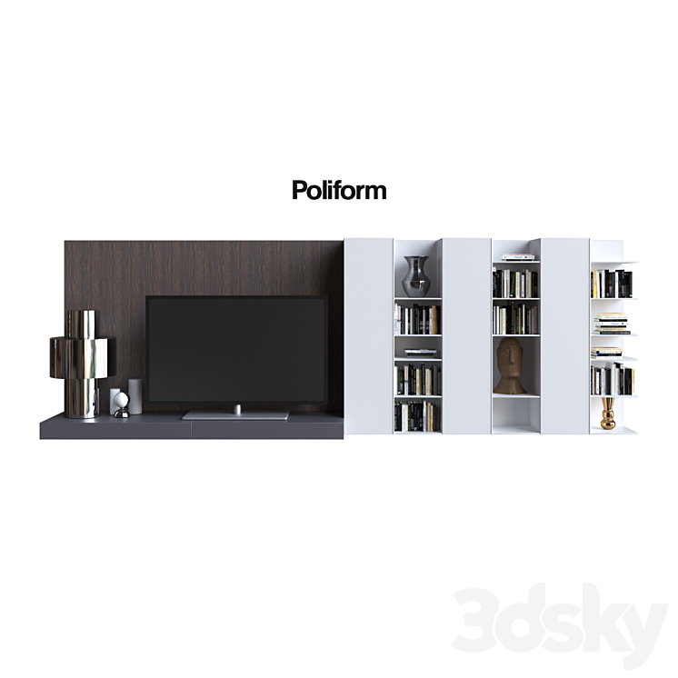 POLIFORM VARENNA SISTEMI GIORNO SINTESI 27 3DS Max - thumbnail 1