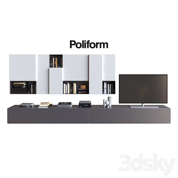 POLIFORM VARENNA SISTEMI GIORNO SINTESI 3 3DS Max - thumbnail 1