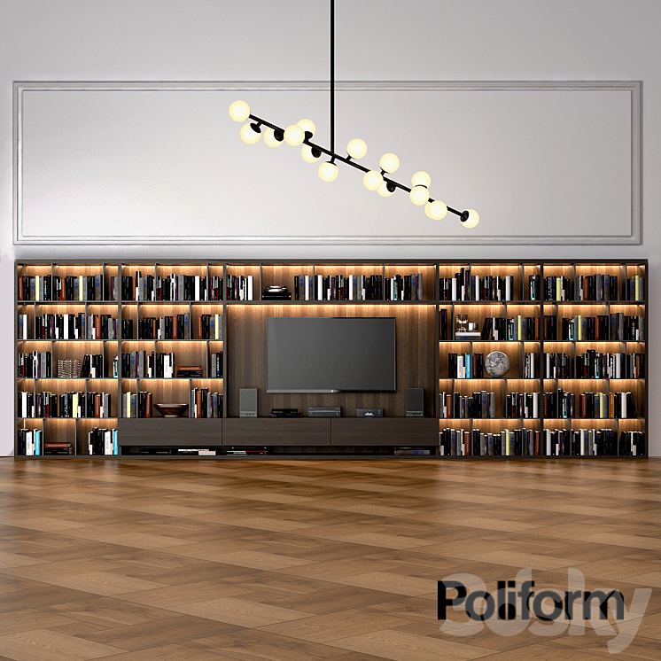 Poliform_WALL_SYSTEM_5 3DS Max - thumbnail 1