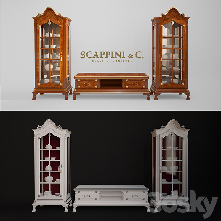 SCAPPINI SHOWCASE TV Stand 3DS Max - thumbnail 1