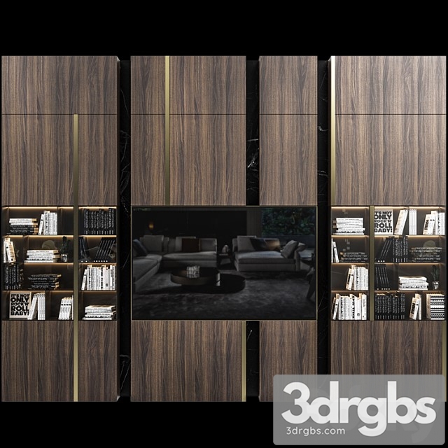 Set TV Wall 08 3dsmax Download - thumbnail 1