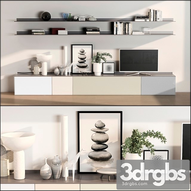 Set TV Wall 6 3dsmax Download - thumbnail 1