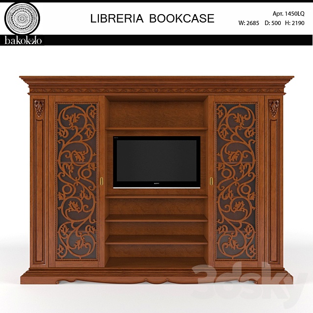 The cabinet library the factory “Bakkoko ‘Italy 3ds Max - thumbnail 1