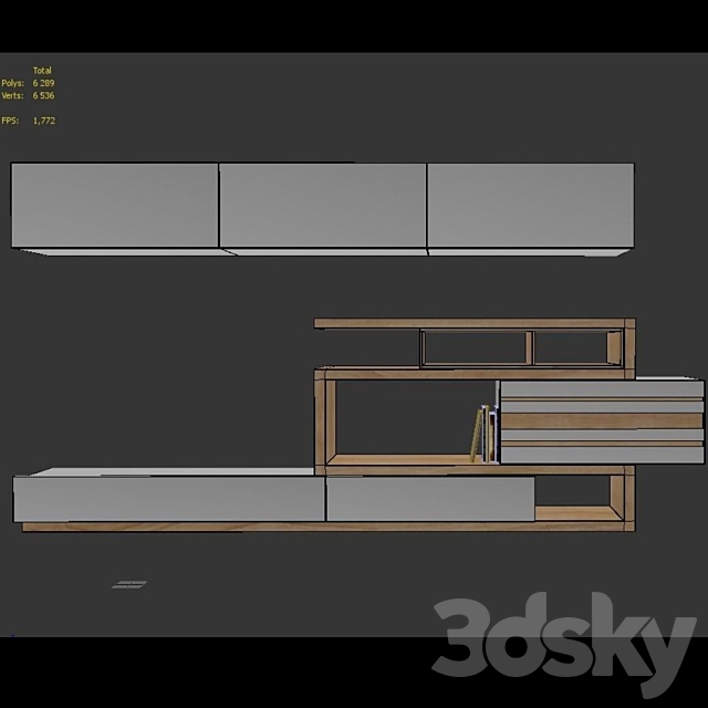 TV cabinet 3DSMax File - thumbnail 3