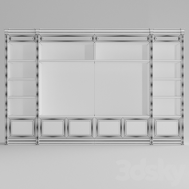 TV cabinet to order 3ds Max - thumbnail 3