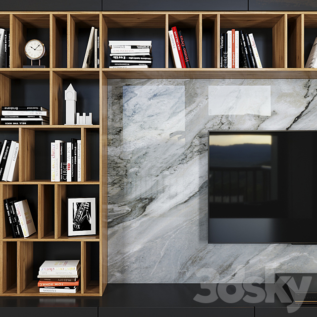 TV Set 1 3DS Max Model - thumbnail 2