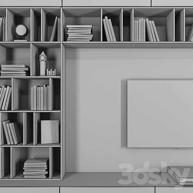 TV Set 1 3DS Max Model - thumbnail 5