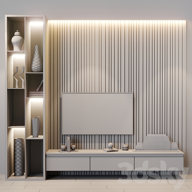 tv set 121 3DS Max Model - thumbnail 3