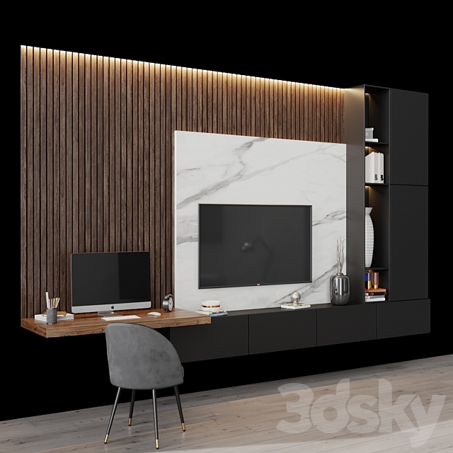 tv set 129 3DS Max Model - thumbnail 4