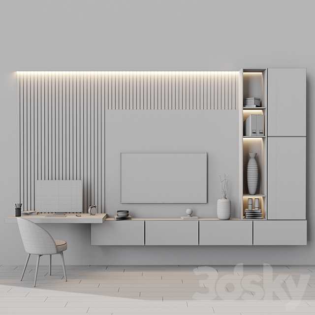 tv set 129 3DS Max Model - thumbnail 5