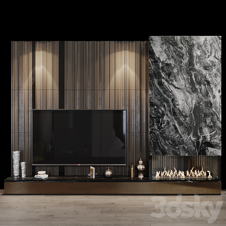 tv set 130 3DS Max - thumbnail 1