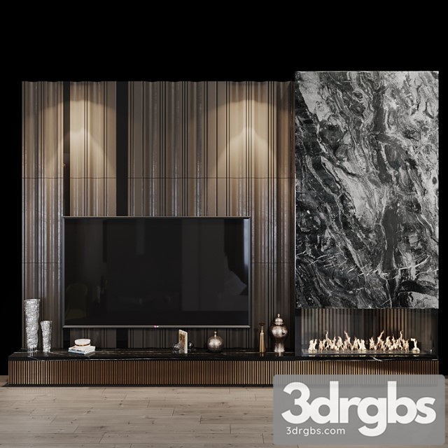 Tv set 130 3dsmax Download - thumbnail 1