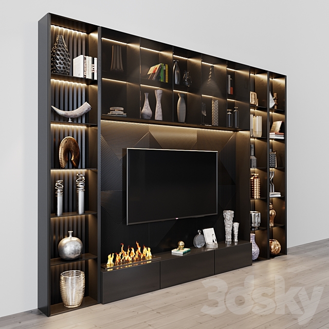 tv set 140 3DS Max Model - thumbnail 3