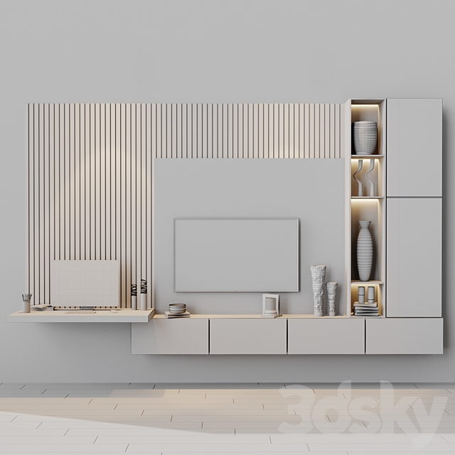 tv set 172 3DS Max Model - thumbnail 4