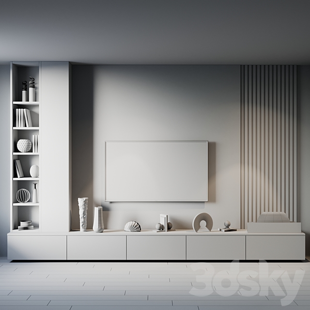 tv set 187 3DS Max Model - thumbnail 4