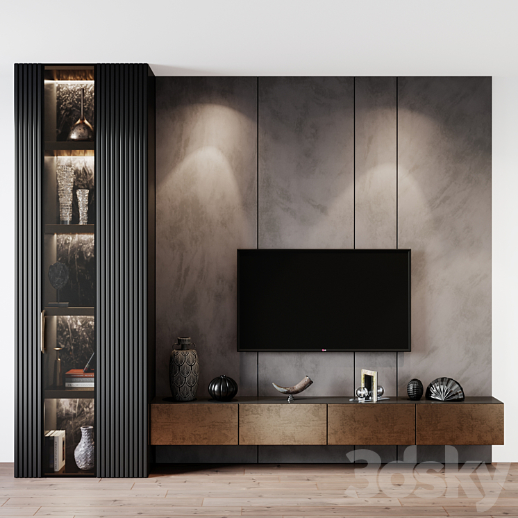 tv set 195 3DS Max - thumbnail 1