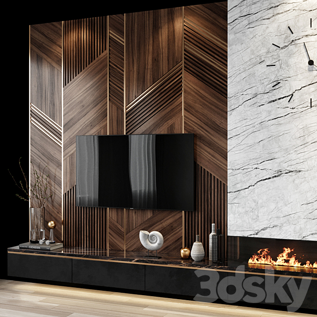 Tv set 2 3DS Max Model - thumbnail 3