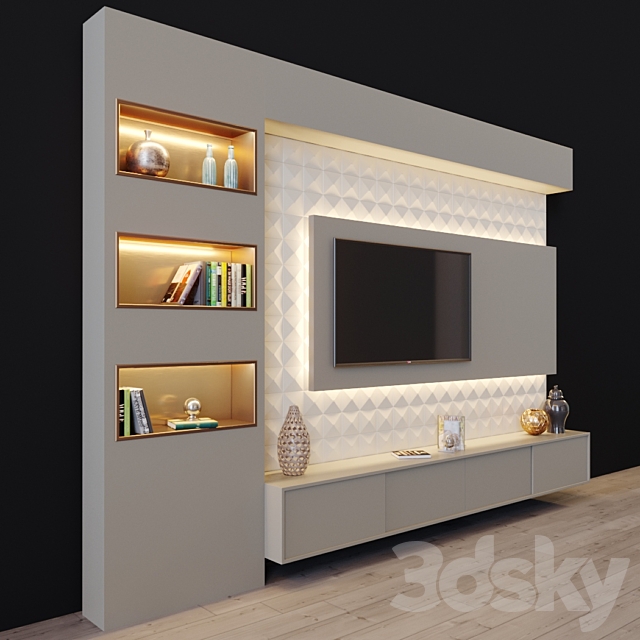 tv set 26 3DS Max Model - thumbnail 3