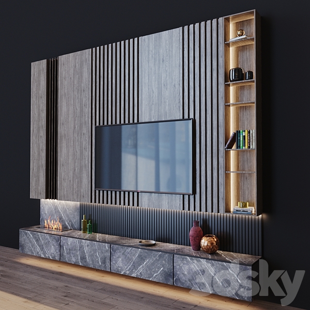 tv set 3 3DS Max Model - thumbnail 2