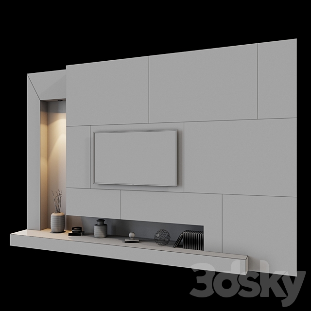 tv set 34 3DS Max Model - thumbnail 3