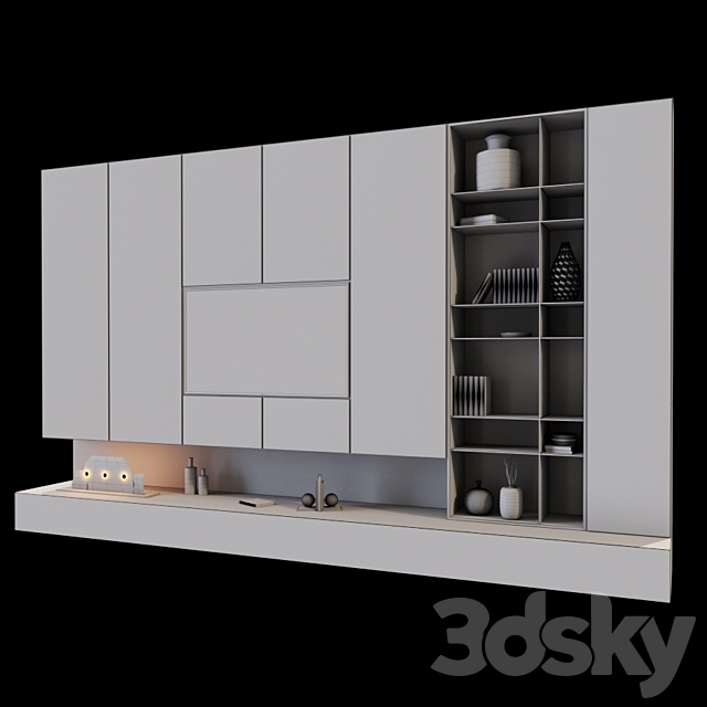 tv set 42 3DS Max Model - thumbnail 3