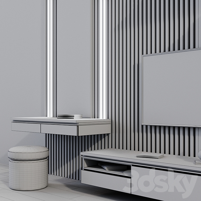 tv set 56 3DS Max Model - thumbnail 3